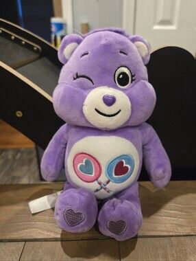 Purple Care Bears Share Bear Winking Plush